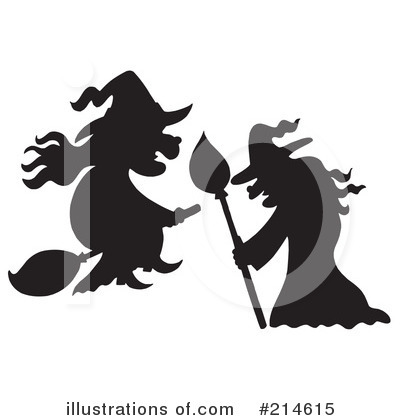 Royalty-Free (RF) Witch Clipart Illustration by visekart - Stock Sample #214615