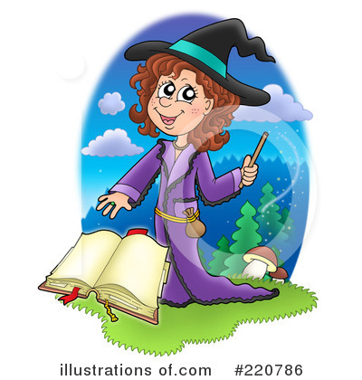 Royalty-Free (RF) Witch Clipart Illustration by visekart - Stock Sample #220786