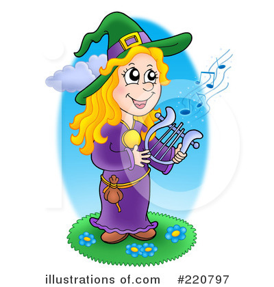 Royalty-Free (RF) Witch Clipart Illustration by visekart - Stock Sample #220797
