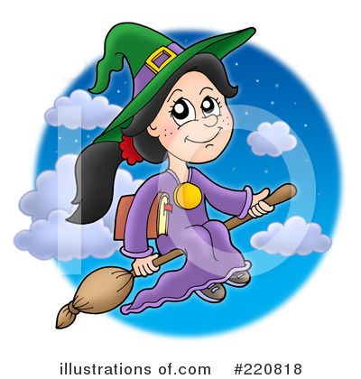 Royalty-Free (RF) Witch Clipart Illustration by visekart - Stock Sample #220818