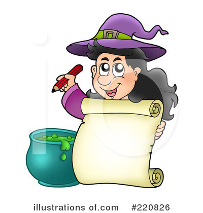 Royalty-Free (RF) Witch Clipart Illustration by visekart - Stock Sample #220826
