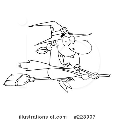 Royalty-Free (RF) Witch Clipart Illustration by Hit Toon - Stock Sample #223997