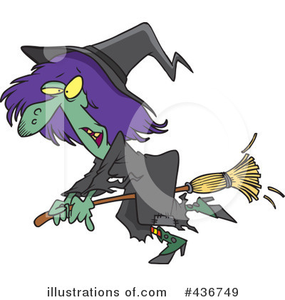 Witch Clipart #436749 by toonaday