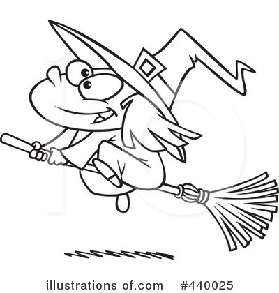 Royalty-Free (RF) Witch Clipart Illustration by toonaday - Stock Sample #440025
