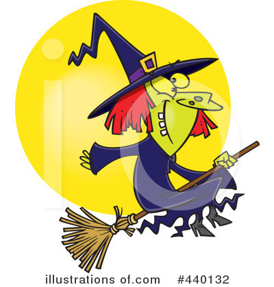 Royalty-Free (RF) Witch Clipart Illustration by toonaday - Stock Sample #440132