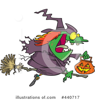 Royalty-Free (RF) Witch Clipart Illustration by toonaday - Stock Sample #440717