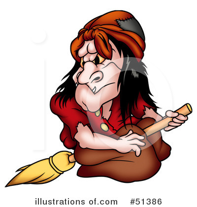 Royalty-Free (RF) Witch Clipart Illustration by dero - Stock Sample #51386