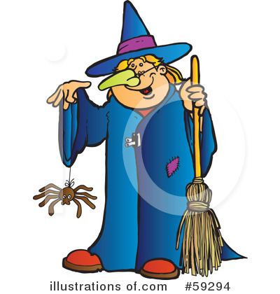 Royalty-Free (RF) Witch Clipart Illustration by Snowy - Stock Sample #59294