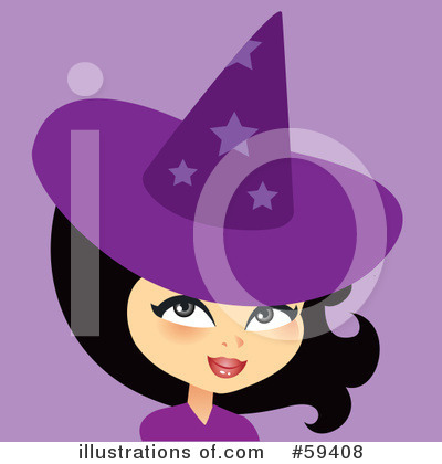 Royalty-Free (RF) Witch Clipart Illustration by Monica - Stock Sample #59408