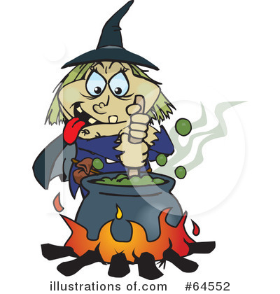 Royalty-Free (RF) Witch Clipart Illustration by Dennis Holmes Designs - Stock Sample #64552