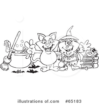 Royalty-Free (RF) Witch Clipart Illustration by Dennis Holmes Designs - Stock Sample #65183