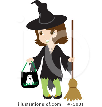Royalty-Free (RF) Witch Clipart Illustration by Rosie Piter - Stock Sample #73001