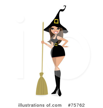 Royalty-Free (RF) Witch Clipart Illustration by peachidesigns - Stock Sample #75762