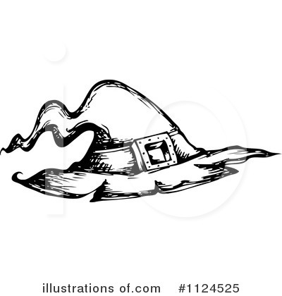 Royalty-Free (RF) Witch Hat Clipart Illustration by visekart - Stock Sample #1124525