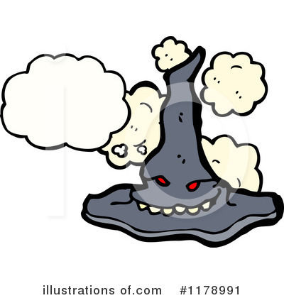 Royalty-Free (RF) Witch Hat Clipart Illustration by lineartestpilot - Stock Sample #1178991