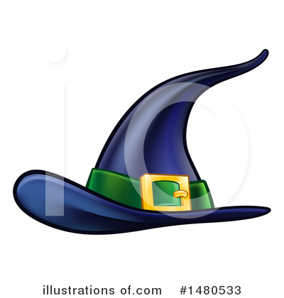 Royalty-Free (RF) Witch Hat Clipart Illustration by AtStockIllustration - Stock Sample #1480533