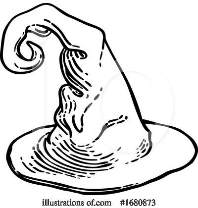 Royalty-Free (RF) Witch Hat Clipart Illustration by AtStockIllustration - Stock Sample #1680873