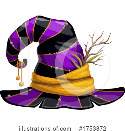 Royalty-Free (RF) Witch Hat Clipart Illustration by Vector Tradition SM - Stock Sample #1753872