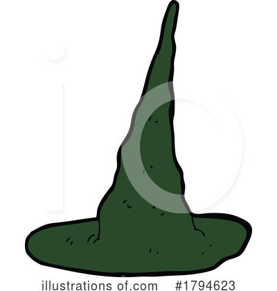 Royalty-Free (RF) Witch Hat Clipart Illustration by lineartestpilot - Stock Sample #1794623