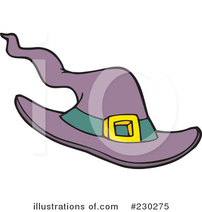 Royalty-Free (RF) Witch Hat Clipart Illustration by visekart - Stock Sample #230275
