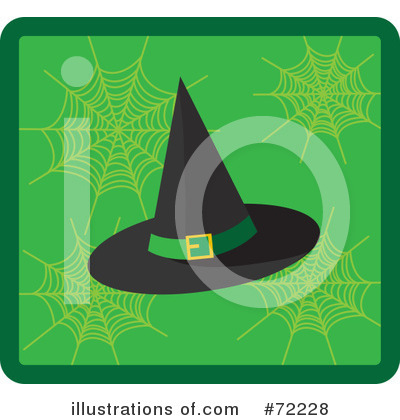 Royalty-Free (RF) Witch Hat Clipart Illustration by Rosie Piter - Stock Sample #72228
