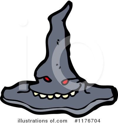 Royalty-Free (RF) Witches Hat Clipart Illustration by lineartestpilot - Stock Sample #1176704