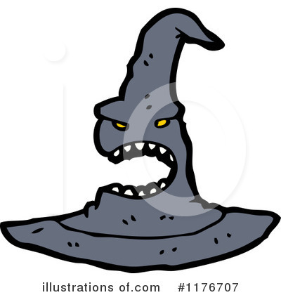 Royalty-Free (RF) Witches Hat Clipart Illustration by lineartestpilot - Stock Sample #1176707