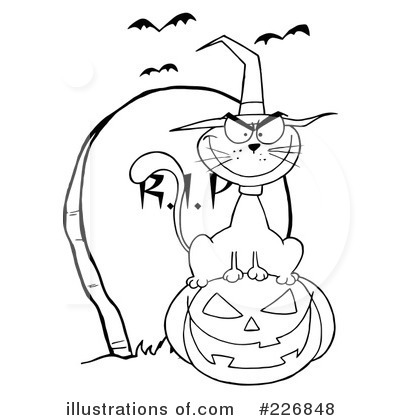 Witchs Cat Clipart #226848 by Hit Toon