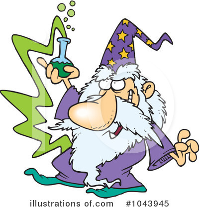 Royalty-Free (RF) Wizard Clipart Illustration by toonaday - Stock Sample #1043945