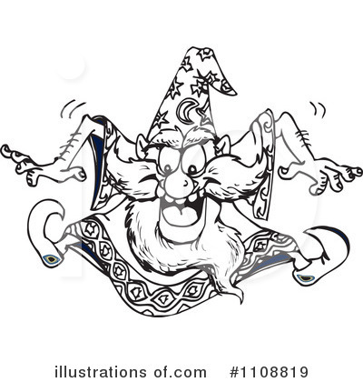 Royalty-Free (RF) Wizard Clipart Illustration by Dennis Holmes Designs - Stock Sample #1108819