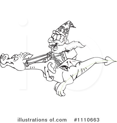 Royalty-Free (RF) Wizard Clipart Illustration by Dennis Holmes Designs - Stock Sample #1110663