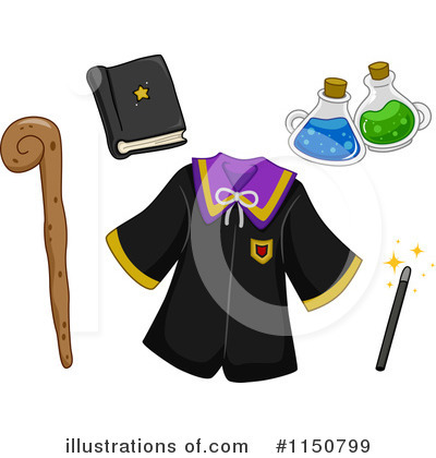 Royalty-Free (RF) Wizard Clipart Illustration by BNP Design Studio - Stock Sample #1150799