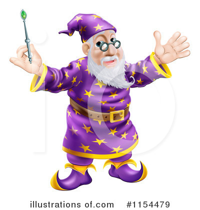 Royalty-Free (RF) Wizard Clipart Illustration by AtStockIllustration - Stock Sample #1154479