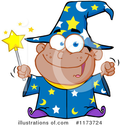 Royalty-Free (RF) Wizard Clipart Illustration by Hit Toon - Stock Sample #1173724