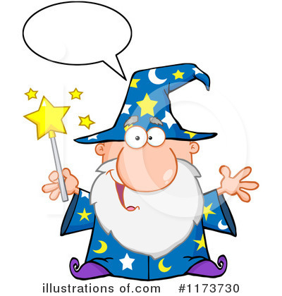 Royalty-Free (RF) Wizard Clipart Illustration by Hit Toon - Stock Sample #1173730