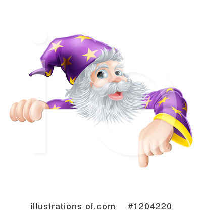 Royalty-Free (RF) Wizard Clipart Illustration by AtStockIllustration - Stock Sample #1204220