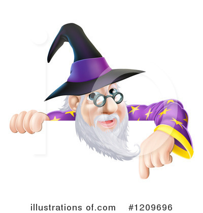 Royalty-Free (RF) Wizard Clipart Illustration by AtStockIllustration - Stock Sample #1209696
