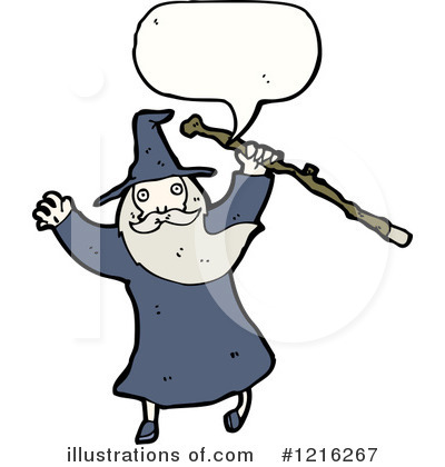 Royalty-Free (RF) Wizard Clipart Illustration by lineartestpilot - Stock Sample #1216267