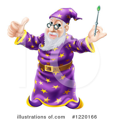 Royalty-Free (RF) Wizard Clipart Illustration by AtStockIllustration - Stock Sample #1220166