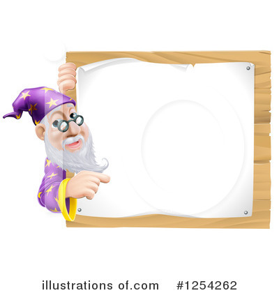 Royalty-Free (RF) Wizard Clipart Illustration by AtStockIllustration - Stock Sample #1254262
