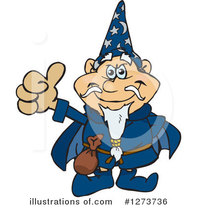 Royalty-Free (RF) Wizard Clipart Illustration by Dennis Holmes Designs - Stock Sample #1273736