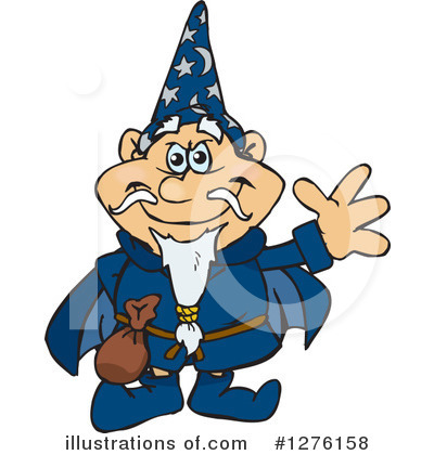 Royalty-Free (RF) Wizard Clipart Illustration by Dennis Holmes Designs - Stock Sample #1276158