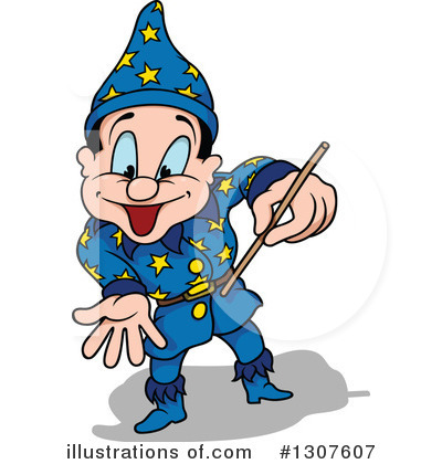 Royalty-Free (RF) Wizard Clipart Illustration by dero - Stock Sample #1307607