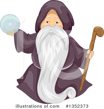 Royalty-Free (RF) Wizard Clipart Illustration by BNP Design Studio - Stock Sample #1352373