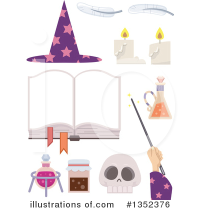 Royalty-Free (RF) Wizard Clipart Illustration by BNP Design Studio - Stock Sample #1352376