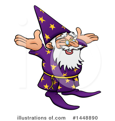 Royalty-Free (RF) Wizard Clipart Illustration by AtStockIllustration - Stock Sample #1448890