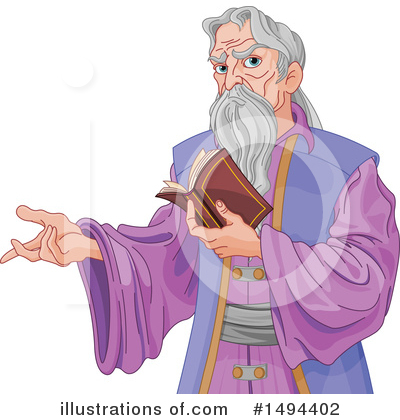 Royalty-Free (RF) Wizard Clipart Illustration by Pushkin - Stock Sample #1494402