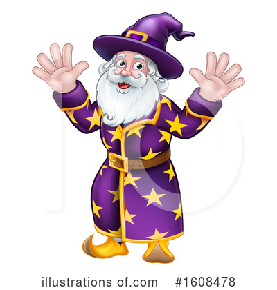 Royalty-Free (RF) Wizard Clipart Illustration by AtStockIllustration - Stock Sample #1608478