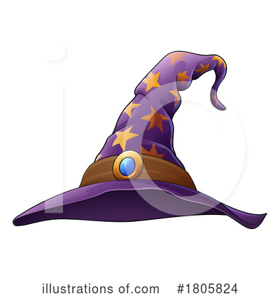 Witch Hat Clipart #1805824 by AtStockIllustration