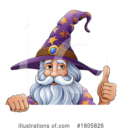 Royalty-Free (RF) Wizard Clipart Illustration by AtStockIllustration - Stock Sample #1805826